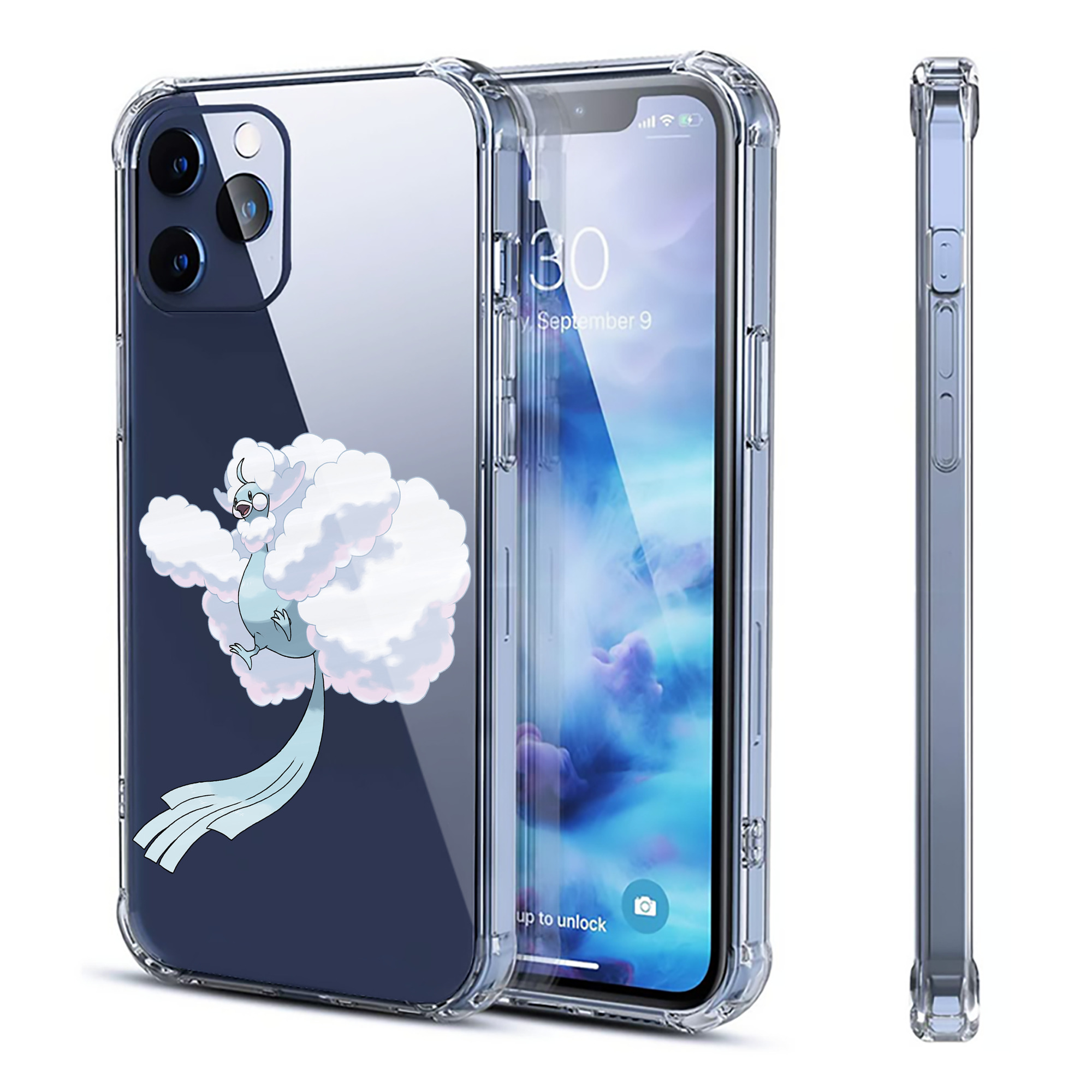 （画像用） ポケットモンスター Pokémon 【iPhone 12シリーズ対応】透明スマホケース（クリアソフトケース）